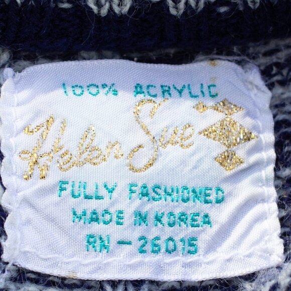 Vintage 1980s Helen Sue Pull Over Sweater Pockets - Medium/Large - Picture 4 of 4